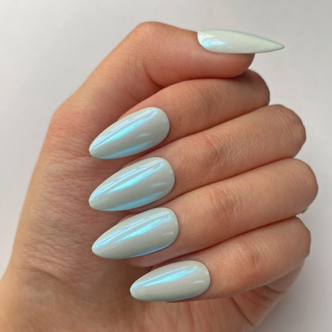 Blue SimplicityCarefully designed pure handmade press-on gel nails