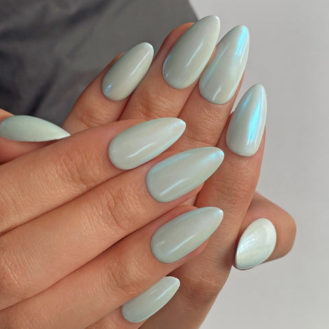 Blue SimplicityCarefully designed pure handmade press-on gel nails