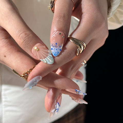 Hot SaleDaffodilHandmade Artificial Gel Nail Press-On Nails