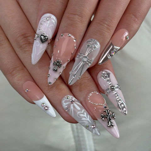 Hot SaleCrossHandmade Artificial Gel Nail Press-On Nails