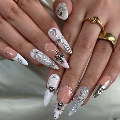 Hot SaleCrossHandmade Artificial Gel Nail Press-On Nails