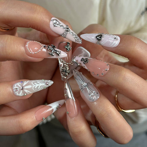 Hot SaleCrossHandmade Artificial Gel Nail Press-On Nails