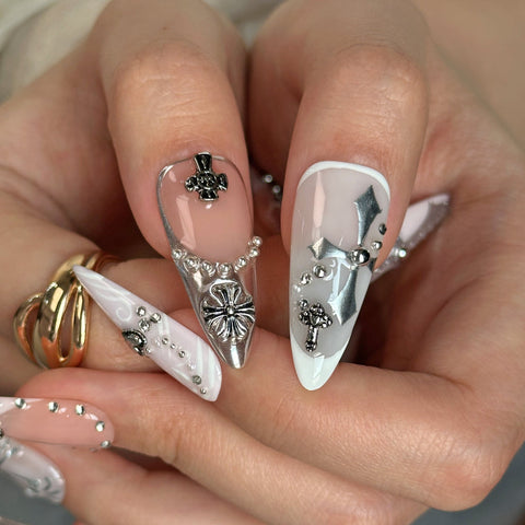 Hot SaleCrossHandmade Artificial Gel Nail Press-On Nails