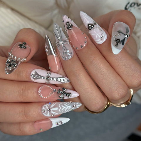 Hot SaleCrossHandmade Artificial Gel Nail Press-On Nails