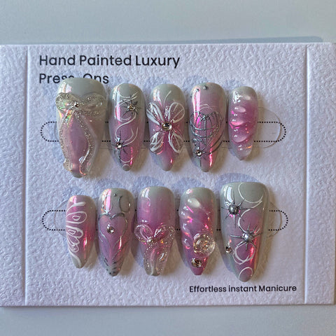 Butterfly DreamCarefully designed pure handmade press-on gel nails