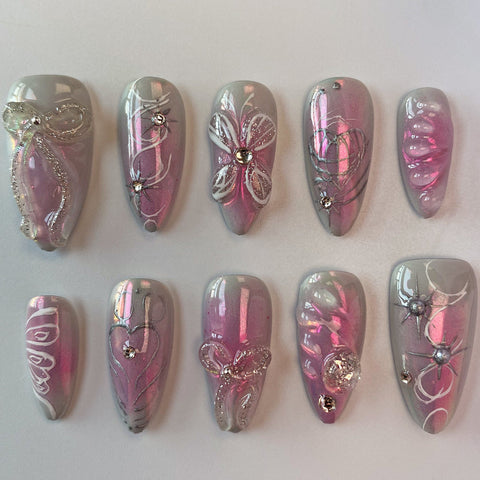 Butterfly DreamCarefully designed pure handmade press-on gel nails