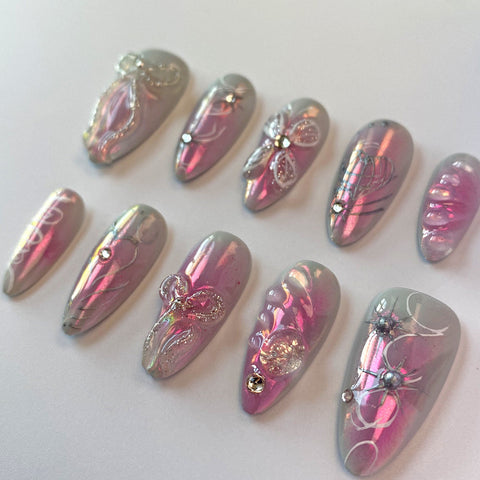 Butterfly DreamCarefully designed pure handmade press-on gel nails