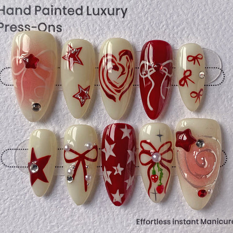 Hot SaleFantasyHandmade Artificial Gel Nail Press-On Nails