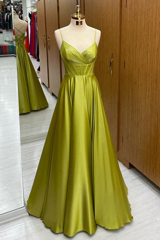 Langes A-Linien-Kleid mit Korsett-Schnürung