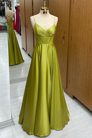 Langes A-Linien-Kleid mit Korsett-Schnürung