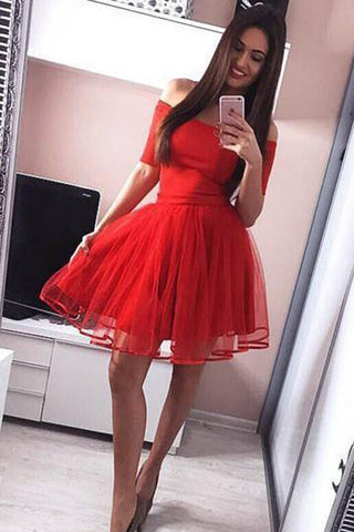 Schulterfreies schwarzes A-Linien-Heimkehrkleid, schickes kleines schwarzes Kleid