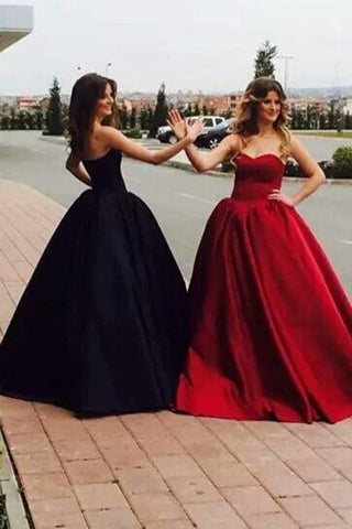 Chic Ball Gown Sweetheart Burgundy Long Prom Dress/Evening Dress