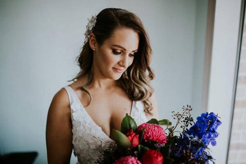Wonderful Illusion V-neck Sleeveless Lace Floor-length Mermaid Wedding Dress