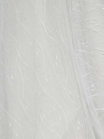 Long Sleeve Illusion Vintage Ball Gown Wedding Dress