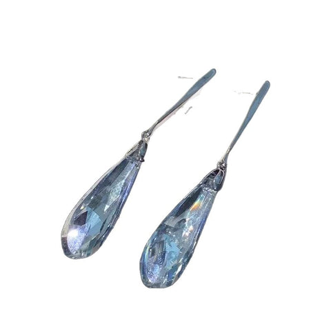 Retro exaggerated big water drop fringed earrings women's light luxury high-end sense unique stud earrings design sense atmospheric earrings