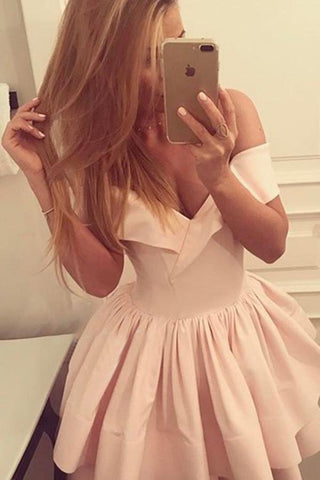 Schulterfreies Ballkleid mit tiefem V-Ausschnitt, Homecoming-Kleid, Partykleid