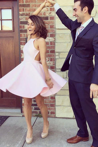 Schlichtes Satin-Heimkehrkleid, süßes Abschlusskleid für Mädchen 