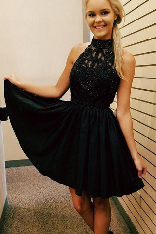 Halter Homecoming Dresses, Short Prom Dresses, Party Dresses Short for Girls