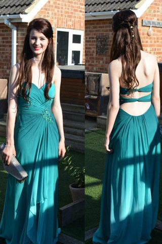 Ruffles Backless Off Shoulder Chiffon Long Prom Dress Evening Gowns