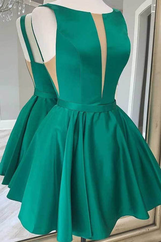 Simple  A-line Cheap Homecoming Dresses, Junior Homecoming Dress