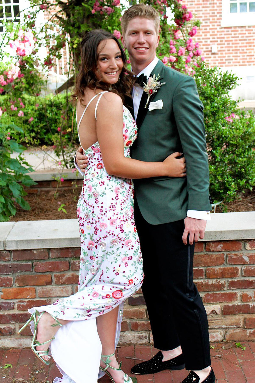 Dark Green Notched Lapel Single Breasted 2 Pieces Men's Prom Suits 