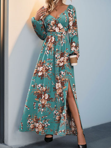 Langärmliges Maxikleid