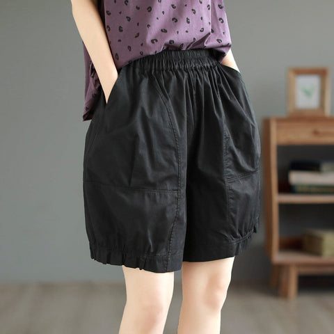 Summer Casual Loose Thin Solid Shorts