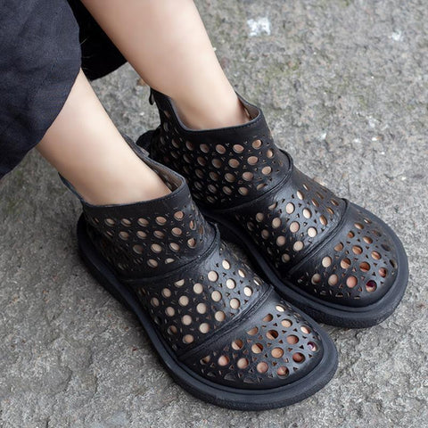 Comfortable Hollow Out Casual Summer Ankle Boots