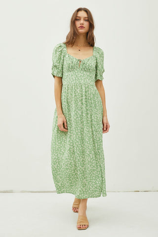 Cap Sleeve Summer Maxi Dress