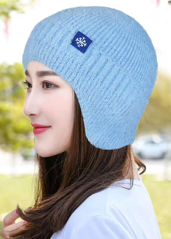 Herbst und Winter Rosa Gestrickter warmer Ohrenschutz Boonie Hat