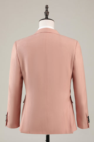 Zweiteiliger Ballanzug für Herren in spitzem Revers in Blush