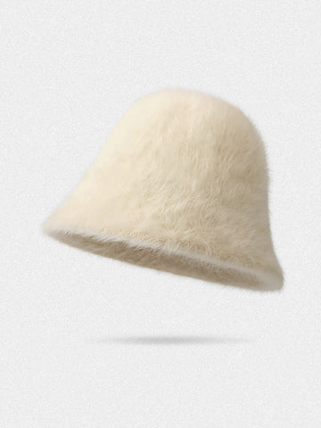 Women Winter Warm Gradient Color Plush Hat