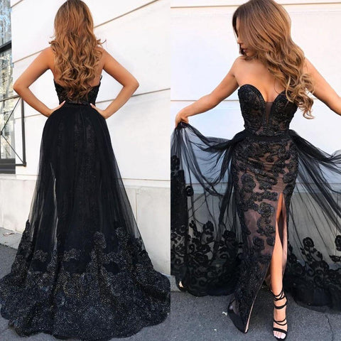 Amazing Green Prom Dress Long Ball Dresses With Overskirt Sweetheart