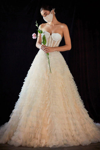 W Long Ombre Wedding Dress Bridal
