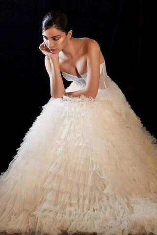 W Long Ombre Wedding Dress Bridal