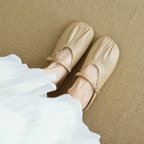 2024 new summer women's slippers Korean style mary jane shoes mules Ladies casual black flats Work shoes Large size 41-43