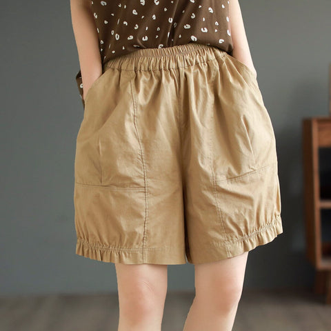 Summer Casual Loose Thin Solid Shorts