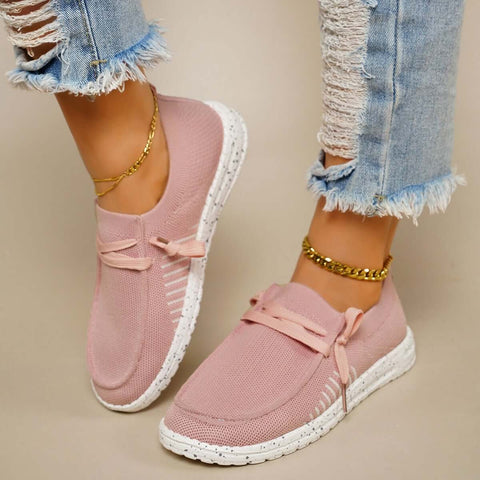 Leichte Slip-on-Wanderschuhe, flache Mesh-Sneakers