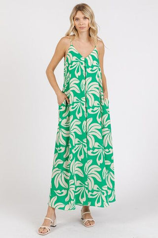 Vacation Maxi Cami Dress with Pockets