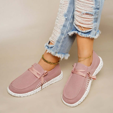 Leichte Slip-on-Wanderschuhe, flache Mesh-Sneakers
