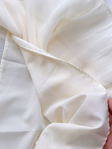 Clara French Style High Rise Vacation Full Skirt-Green