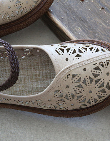 Platform Wild Head Summer Retro Leather Shoes