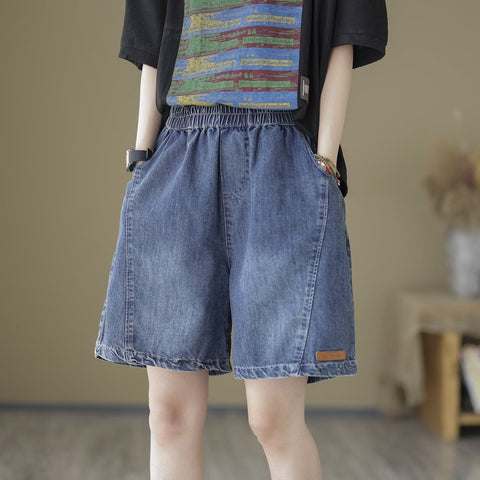Summer Casual Loose Cotton Denim Shorts