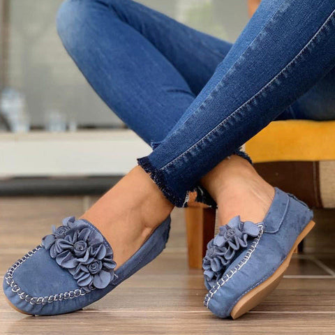 Casual Slip on Loafers Round Toe Flats Low Top Walking Shoes