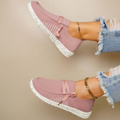 Leichte Slip-on-Wanderschuhe, flache Mesh-Sneakers