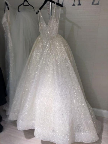 Bling Open Back Sleeveless Prom Dresses A-Line Shiny Evening Gowns
