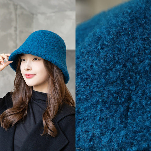 Damen Wintermütze aus Wolle im koreanischen Stil