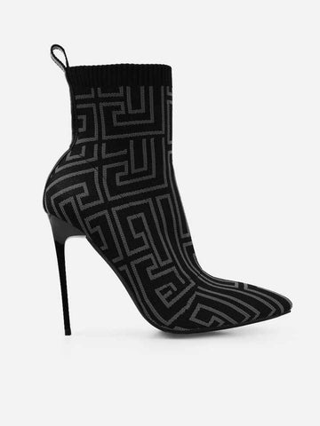 Stiletto Sock Ankle Boots