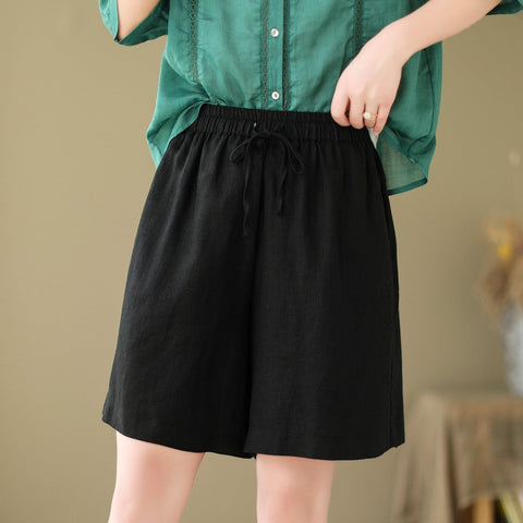 Summer Casual Loose Minimalist Linen Shorts