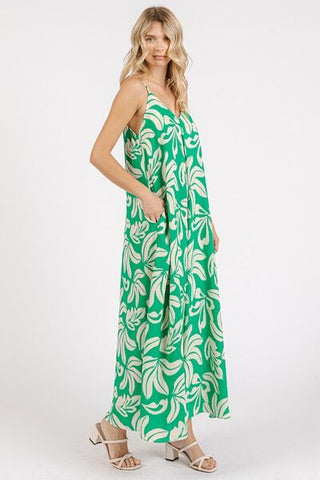 Vacation Maxi Cami Dress with Pockets
